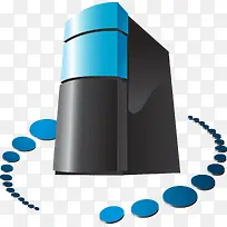 矢量图电脑主机-空若网 矢量图电脑主机-空若网