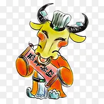 卡通可爱牛-空若网 卡通可爱牛-空若网