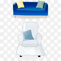 卡通手绘沙发-空若网 卡通手绘沙发-空若网