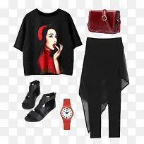 黑色上衣和裤子-空若网 黑色上衣和裤子-空若网