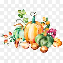 手绘瓜果蔬菜-空若网 手绘瓜果蔬菜-空若网