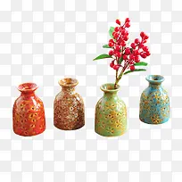 多彩小瓷瓶花瓶-空若网 多彩小瓷瓶花瓶-空若网
