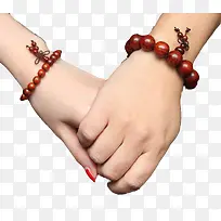 男女牵手戴佛珠手串-空若网 男女牵手戴佛珠手串-空若网
