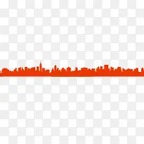 橙色建筑群装饰图案-空若网 橙色建筑群装饰图案-空若网