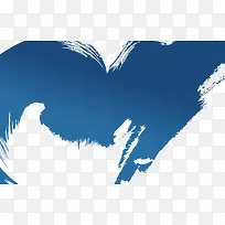 蓝色墨迹笔刷-空若网 蓝色墨迹笔刷-空若网