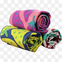 彩色毛巾卷素材-空若网 彩色毛巾卷素材-空若网