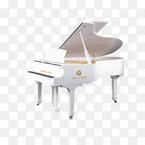 白色大型钢琴-空若网 白色大型钢琴-空若网