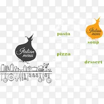 矢量洋葱食材餐具菜单-空若网 矢量洋葱食材餐具菜单-空若网