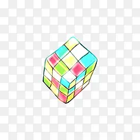 卡通可爱手绘魔方-空若网 卡通可爱手绘魔方-空若网