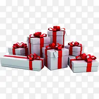 手绘白色礼盒展架-空若网 手绘白色礼盒展架-空若网