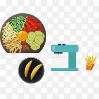 咖啡机食物矢量元素-空若网 咖啡机食物矢量元素-空若网