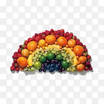 半圆形水果拼盘-空若网 半圆形水果拼盘-空若网