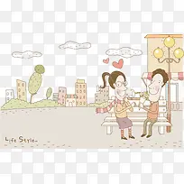 商业插画手绘卡通-空若网 商业插画手绘卡通-空若网