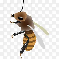 咖啡色卡通蜜蜂-空若网 咖啡色卡通蜜蜂-空若网
