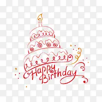 生日快乐蛋糕-空若网 生日快乐蛋糕-空若网