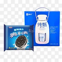 纯甄酸奶和奥利奥包装-空若网 纯甄酸奶和奥利奥包装-空若网