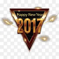 矢量金色2017字体设计-空若网 矢量金色2017字体设计-空若网