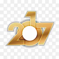 矢量金色2017字体-空若网 矢量金色2017字体-空若网