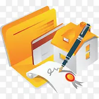 橙色建筑房屋-空若网 橙色建筑房屋-空若网