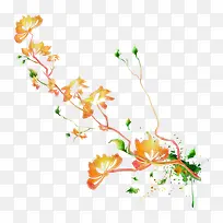 水彩花纹背景-空若网 水彩花纹背景-空若网