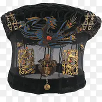 清黑纱点翠凤冠-空若网 清黑纱点翠凤冠-空若网