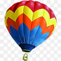 一只大彩色热气球-空若网 一只大彩色热气球-空若网