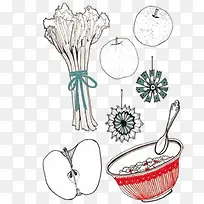 蔬菜水果插画-空若网 蔬菜水果插画-空若网