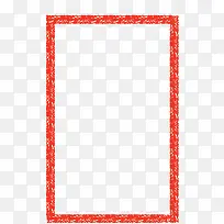 简约红色新年快乐边框-空若网 简约红色新年快乐边框-空若网