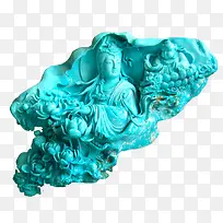 蓝色玉雕佛像-空若网 蓝色玉雕佛像-空若网