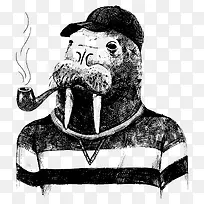 抽烟的动物-空若网 抽烟的动物-空若网