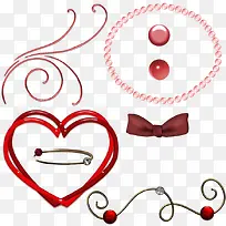 爱心蝴蝶结珍珠项链爱情-空若网 爱心蝴蝶结珍珠项链爱情-空若网