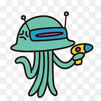 卡通章鱼外星人-空若网 卡通章鱼外星人-空若网