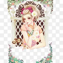 手绘女孩-空若网 手绘女孩-空若网