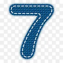 蓝色牛仔数字艺术字-空若网 蓝色牛仔数字艺术字-空若网