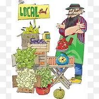 卖蔬菜的男士-空若网 卖蔬菜的男士-空若网