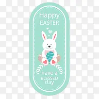 淡绿色复活节标签矢量图-空若网 淡绿色复活节标签矢量图-空若网