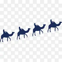 蓝色卡通骆驼可爱-空若网 蓝色卡通骆驼可爱-空若网