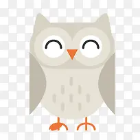扁平化淡色微笑猫头鹰-空若网 扁平化淡色微笑猫头鹰-空若网
