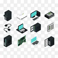 扁平化电子图标-空若网 扁平化电子图标-空若网