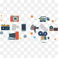 创意扁平化卡通素材-空若网 创意扁平化卡通素材-空若网