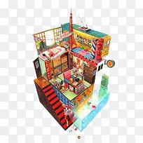 彩色小屋-空若网 彩色小屋-空若网