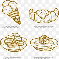 手绘食品图标-空若网 手绘食品图标-空若网