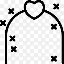 婚礼拱图标-空若网 婚礼拱图标-空若网