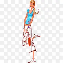 手绘时尚夏季女生-空若网 手绘时尚夏季女生-空若网