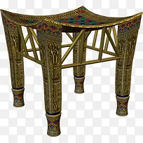彩绘古埃及风格桌子-空若网 彩绘古埃及风格桌子-空若网