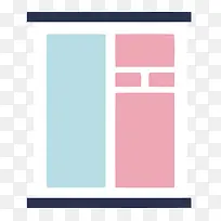 矢量扁平衣柜素材-空若网 矢量扁平衣柜素材-空若网