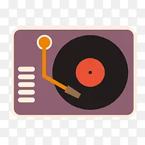 矢量扁平老式音乐播放器素材-空若网 矢量扁平老式音乐播放器素材-空若网