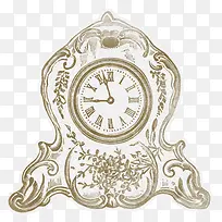 手绘欧式时钟-空若网 手绘欧式时钟-空若网