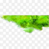 绿色水彩树枝树影-空若网 绿色水彩树枝树影-空若网