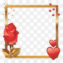 花朵爱心装饰边框-空若网 花朵爱心装饰边框-空若网